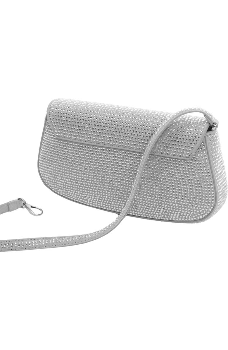 MANGO Crystal Heart Shoulder Bag, Alternate, color,