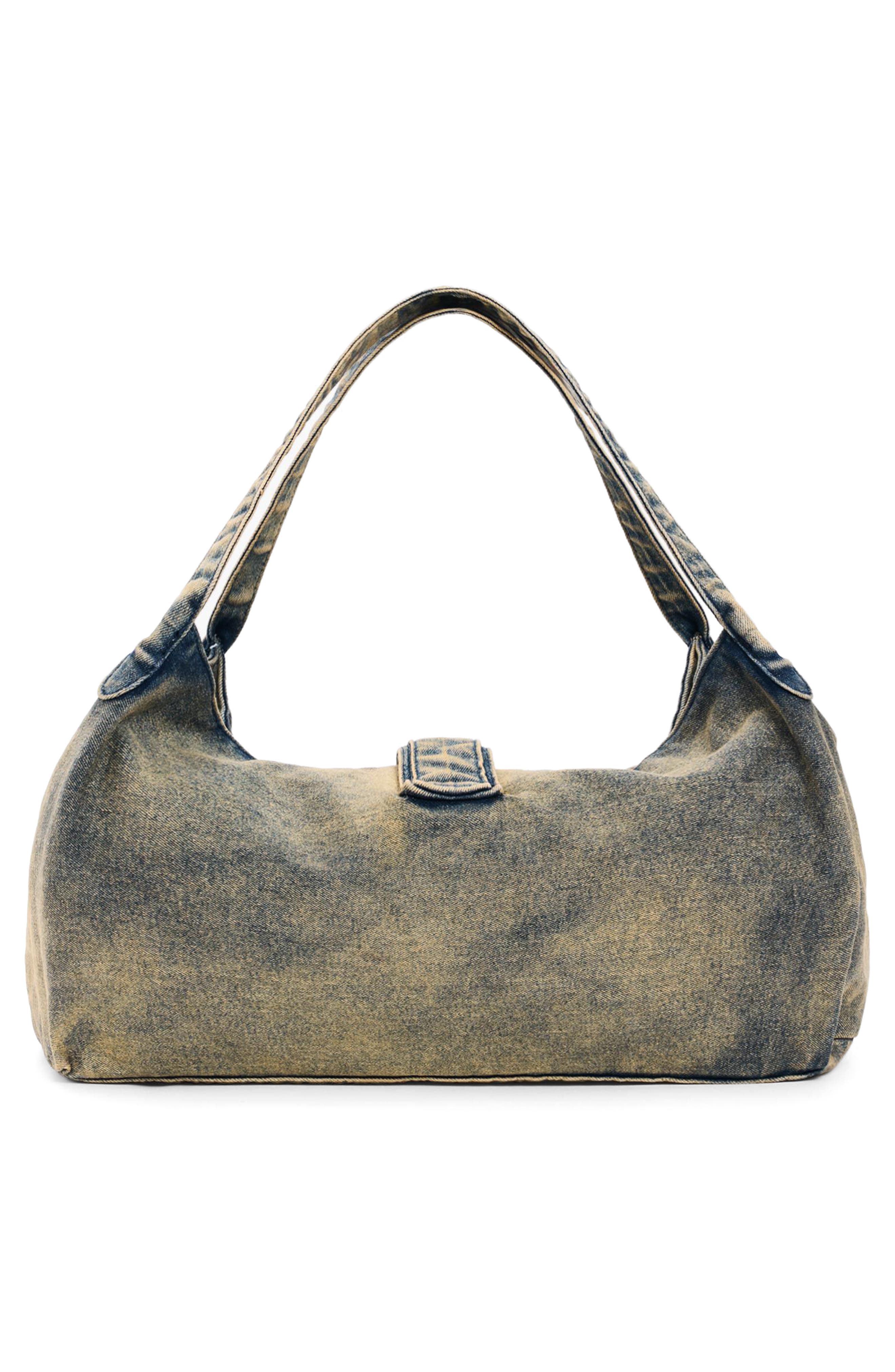 Desigual Denim Tote, Alternate, color, Light Green