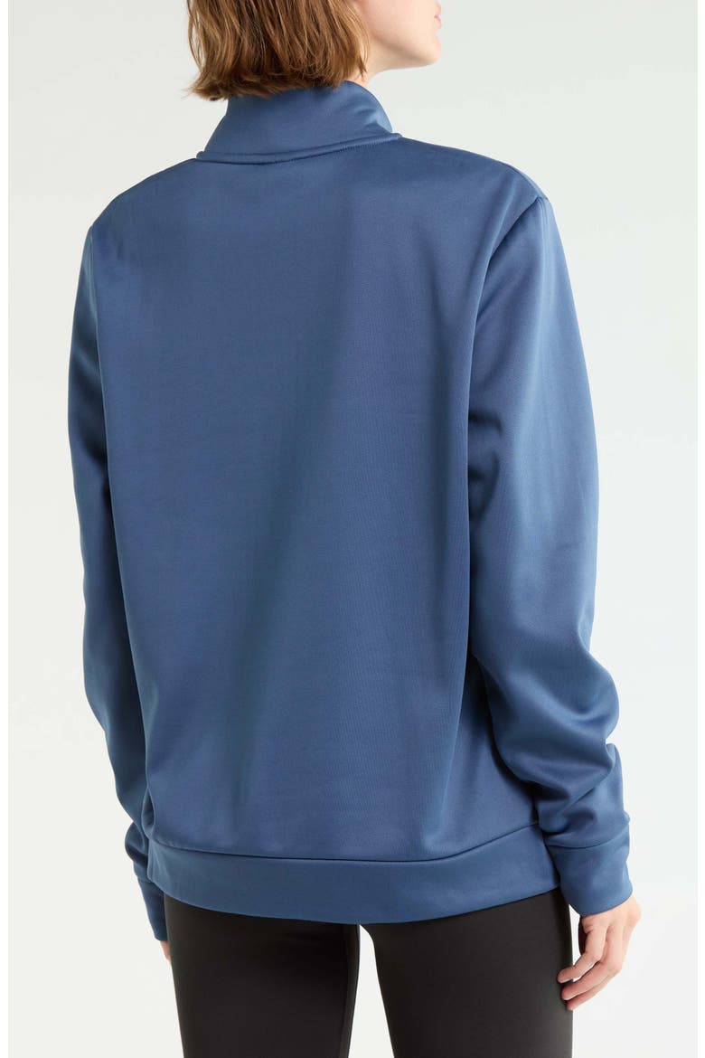 Quarter Zip Fleece Sweatshirt, Alternate, color, 418 NU BLUE