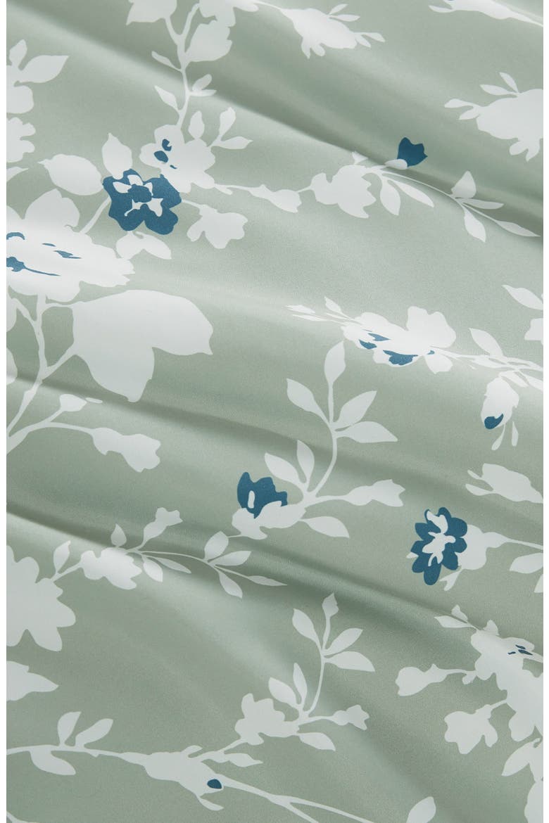 Fianna 3-Piece Floral Comforter Set, Alternate, color, SAGE GREEN FLORAL