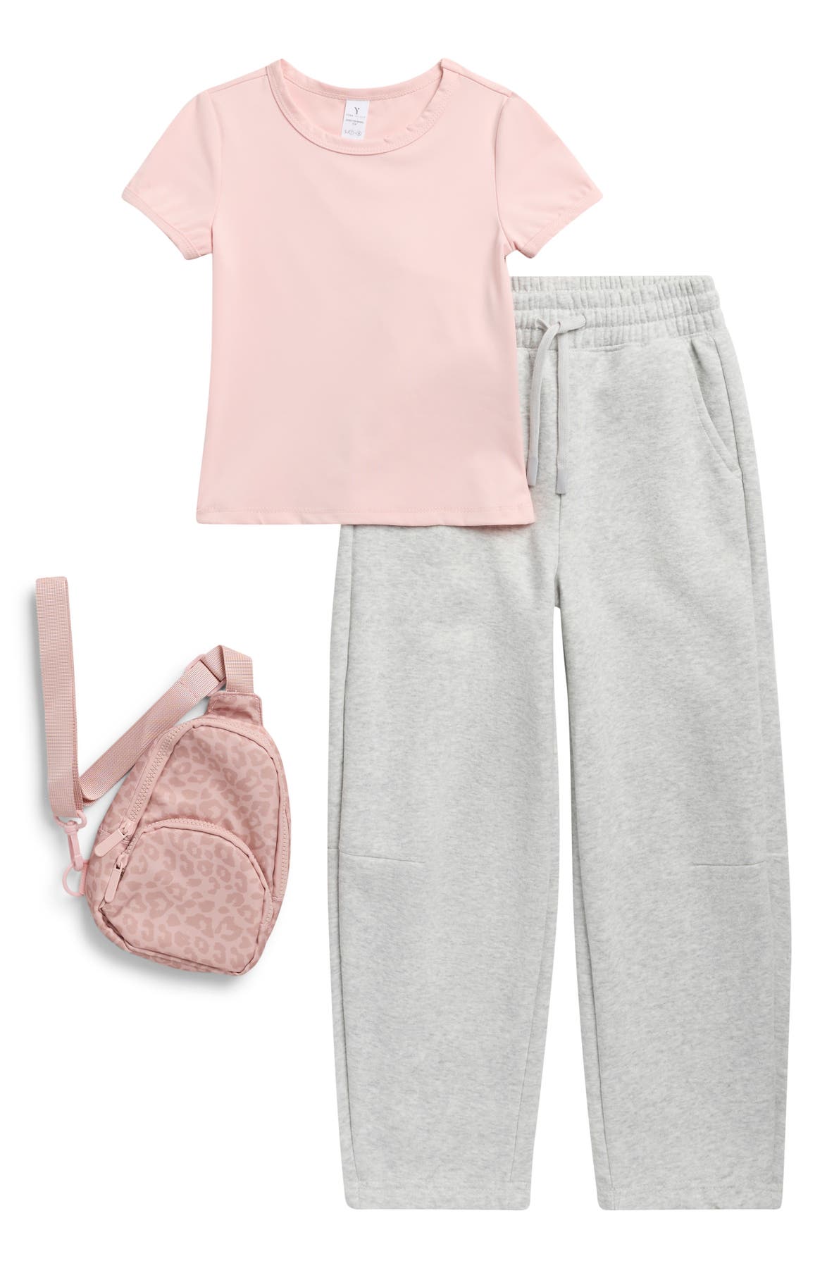 Yogalicious Kids' Mabel T-Shirt, Joggers & Mini Backpack 3-Piece Set