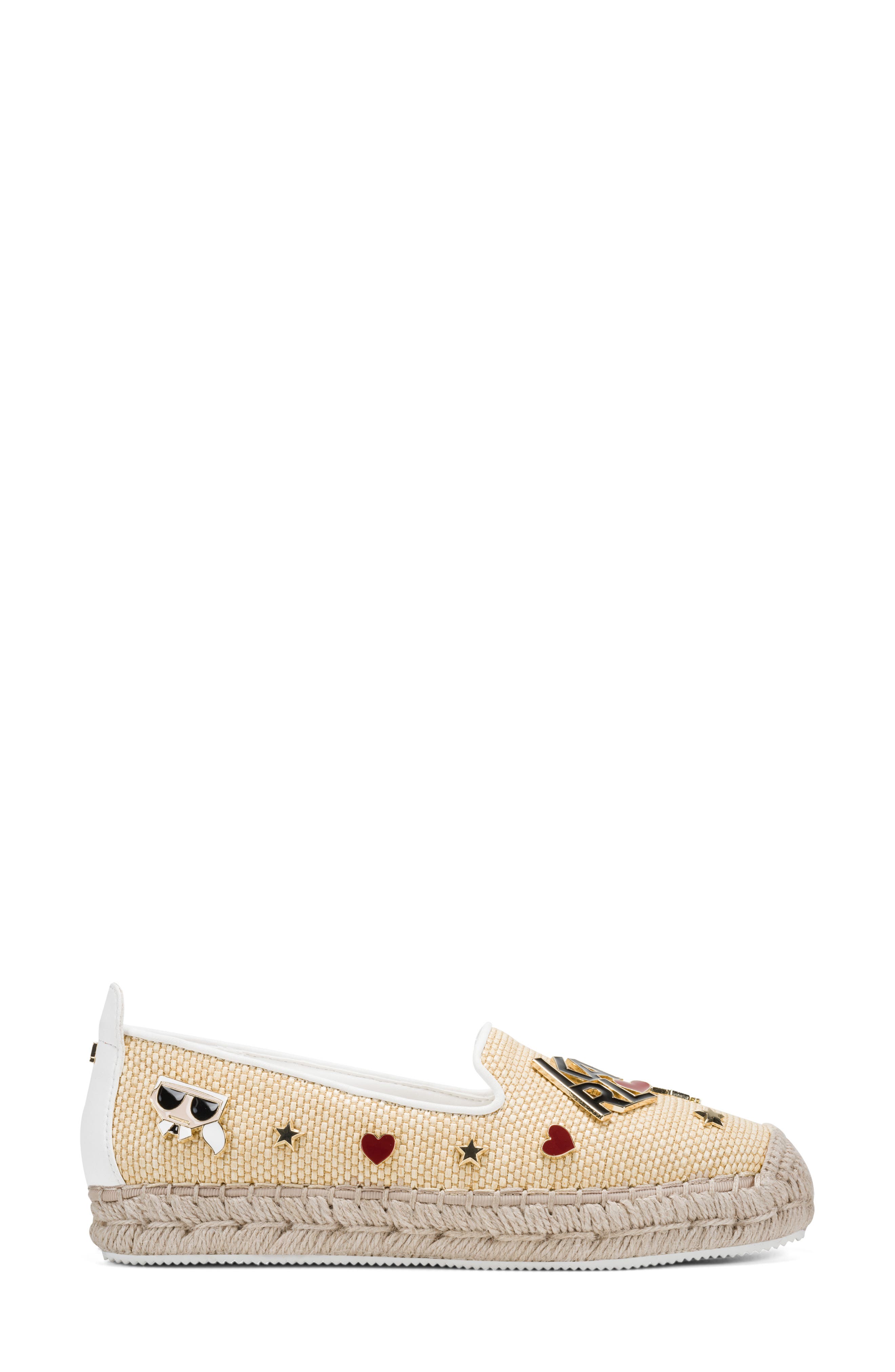 Malvie Espadrille Flat, Alternate, color, NATURAL/ BRIGHT WHITE