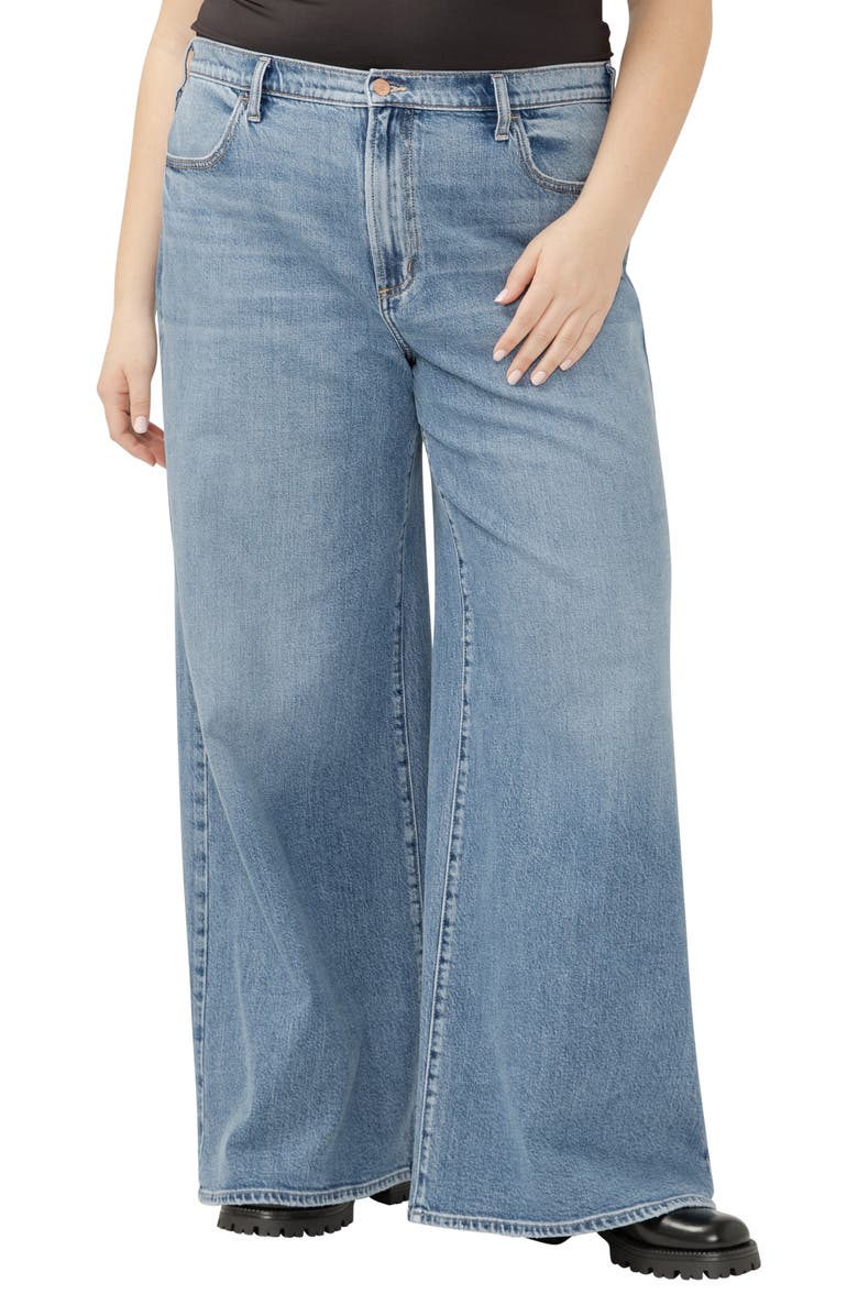 Silver Jeans Co. Highly Desirable High Waist Ultra Wide Leg Jeans, Main, color, 
