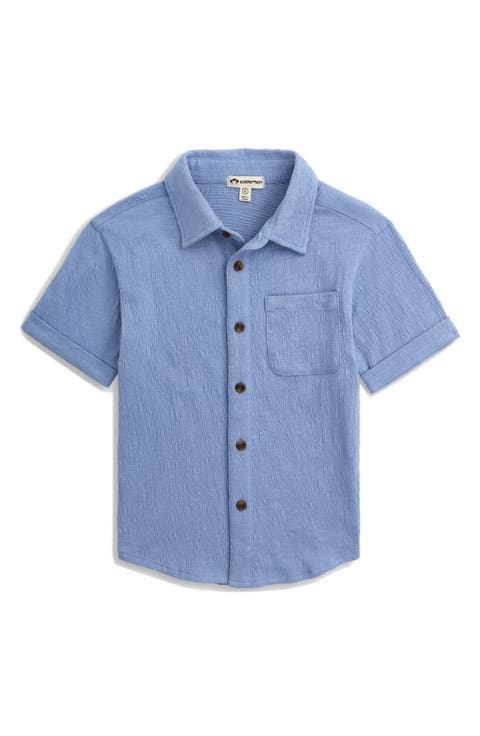 Kids' Beach Short Button-Up Shirt (Big Kid)