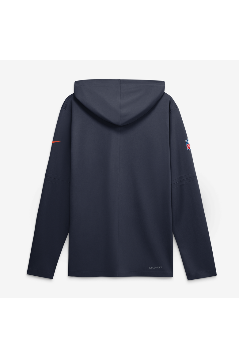 Men's Nike  Navy Chicago Bears 2026 Rivalries Collection Sideline Lightweight Hooded Long Sleeve Top, Alternate, color, Navy