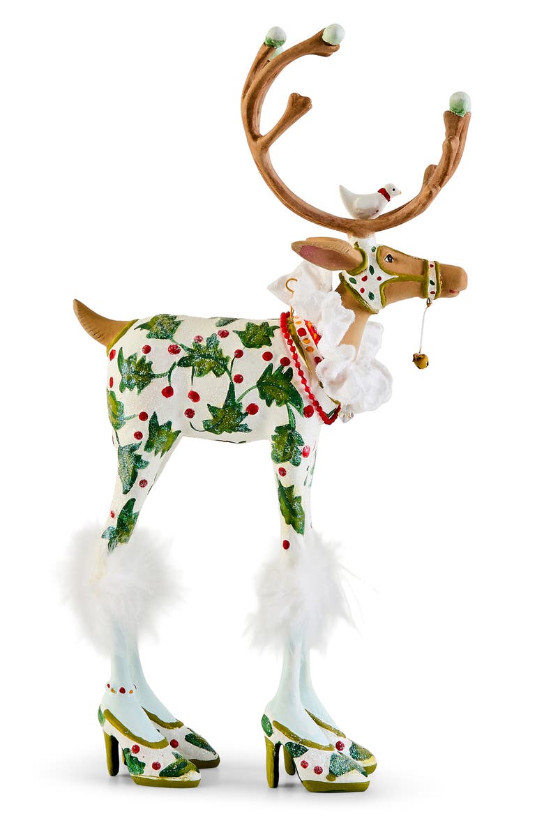 Dash Away Vixen Reindeer Figurine, Alternate, color, WHITE