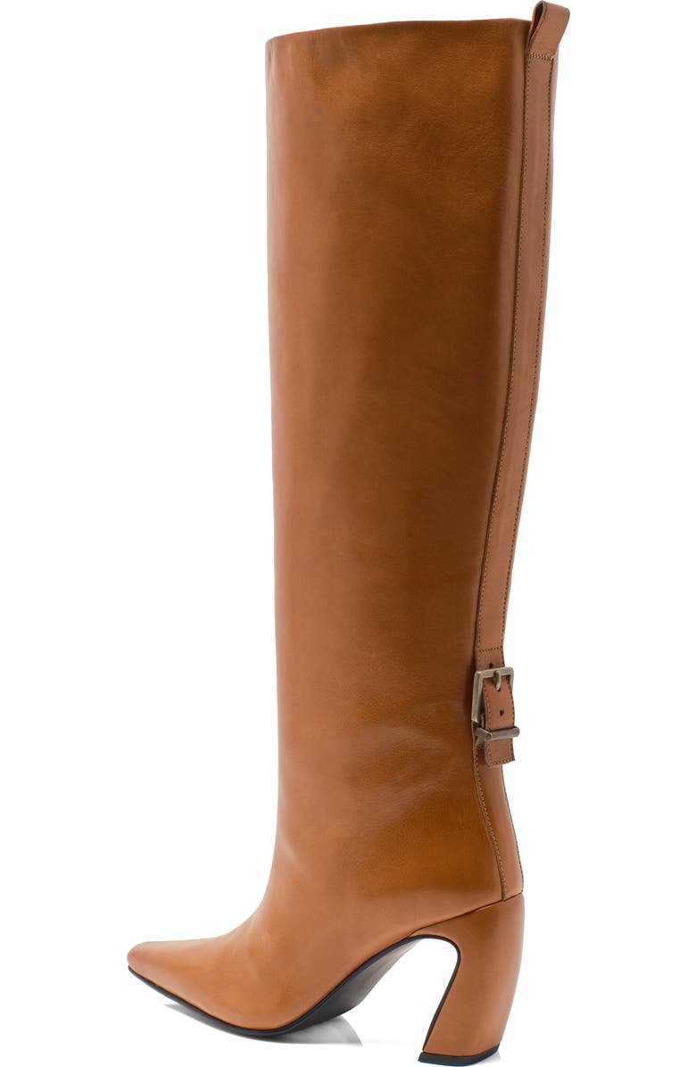 Free People Date Night Knee High Boot, Alternate, color, Tan Leather