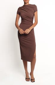 Petal & Pup Lioren Ruched Midi Dress
