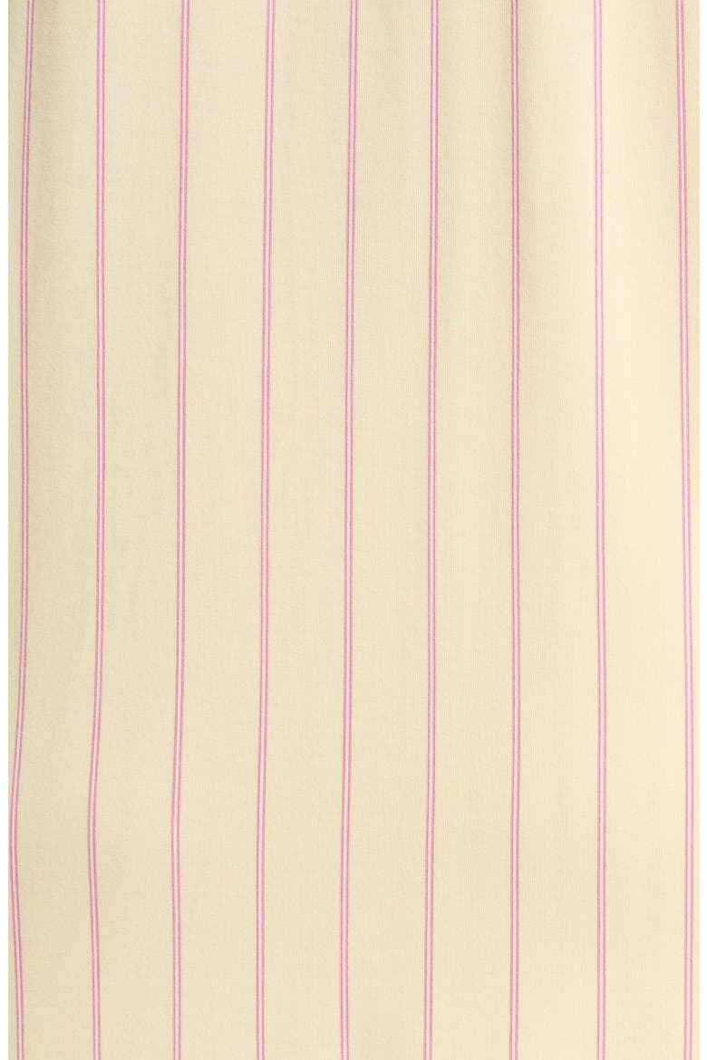 Moonlight Eco Knit Pajamas, Alternate, color, YELLOW JANE STRIPE