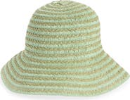 NORDSTROM RACK Stripe Straw Bucket Hat