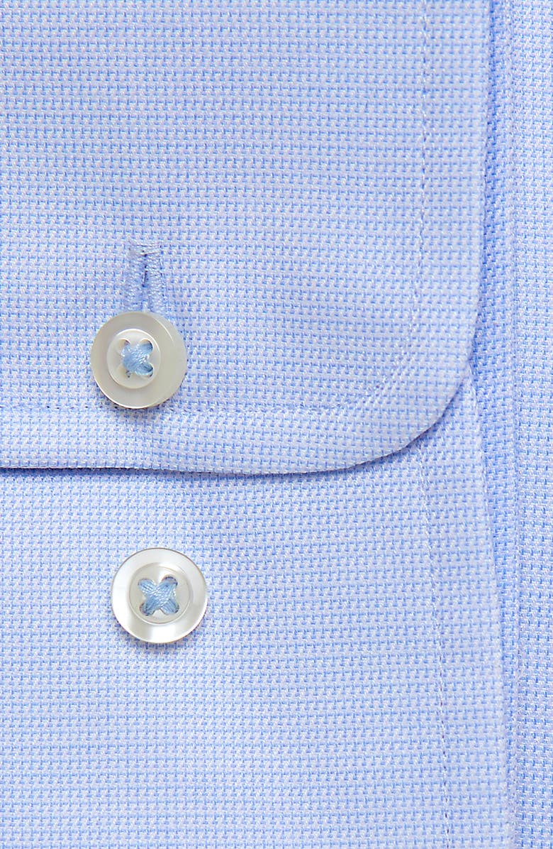 David Donahue Trim Fit Solid Dress Shirt, Alternate, color, Sky