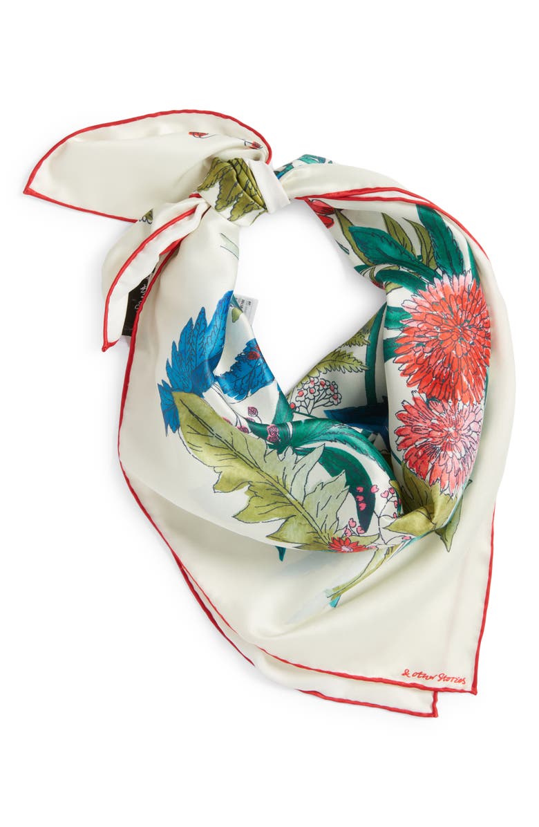 & Other Stories Floral Square Scarf, Alternate, color, 