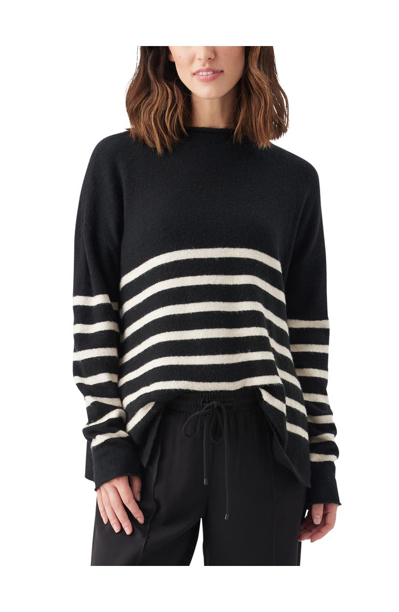 Ripe Maternity Gerrie Nursing Knit Sweater, Main, color, Black / Vanilla