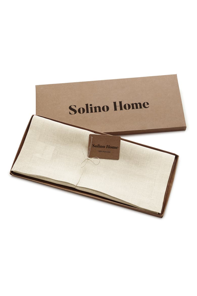 Linen Table Runner - Fete, Alternate, color, Ivory