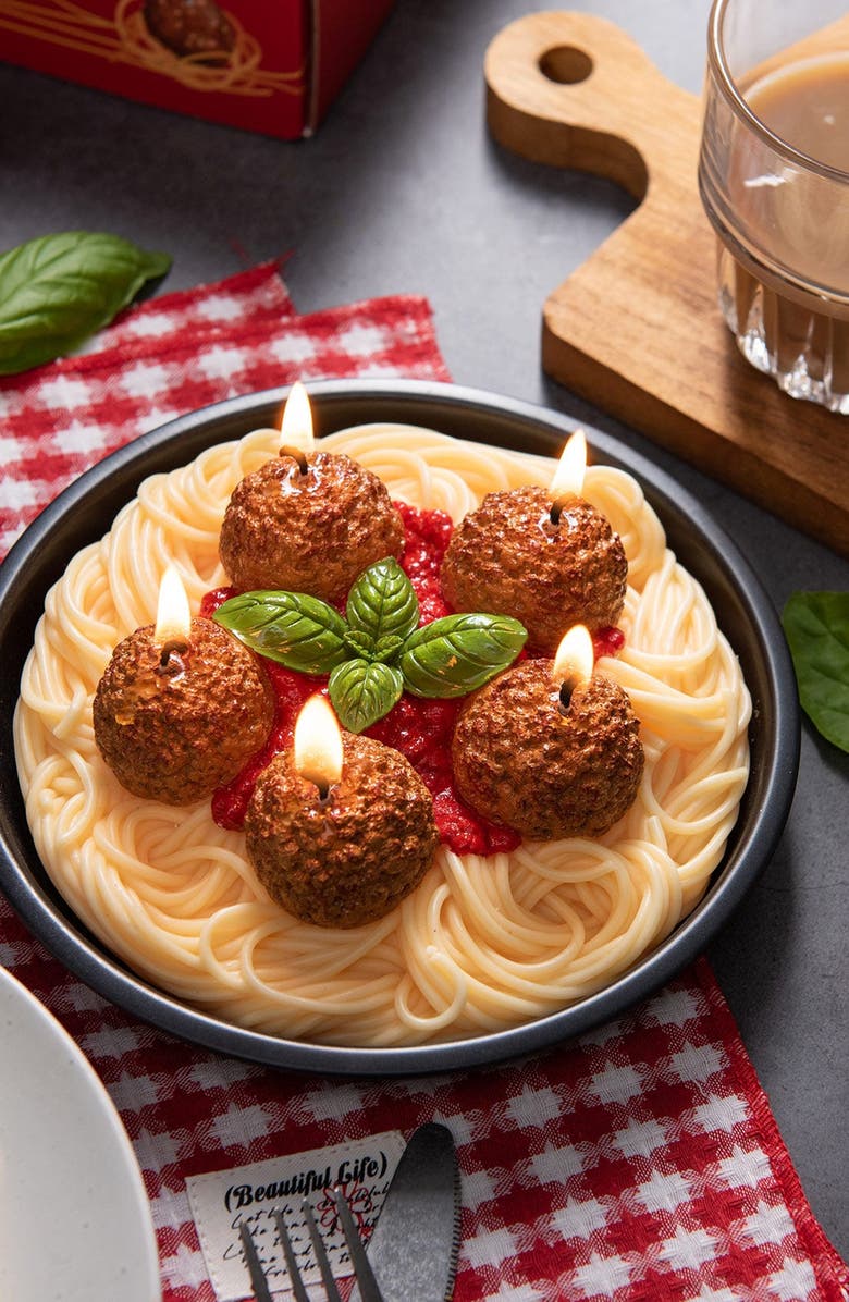Southlake gifts Spaghetti and Meatballs Candle, Alternate, color, Spaghetti And Meatballs