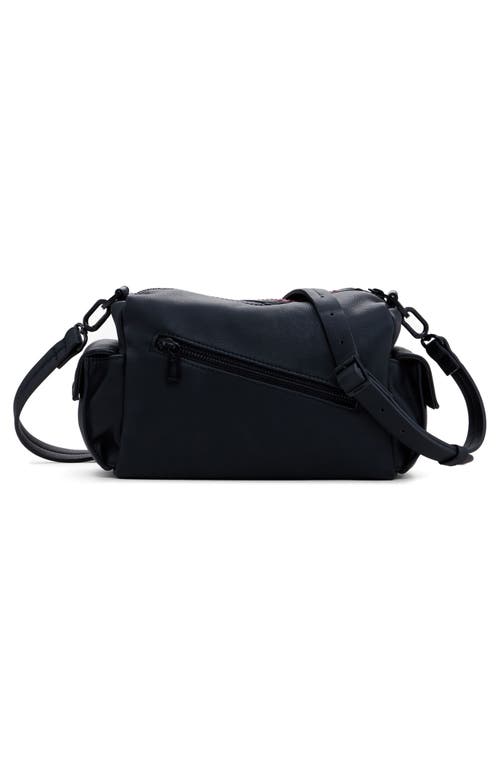Desigual Faux Leather Handbag In Black Multi