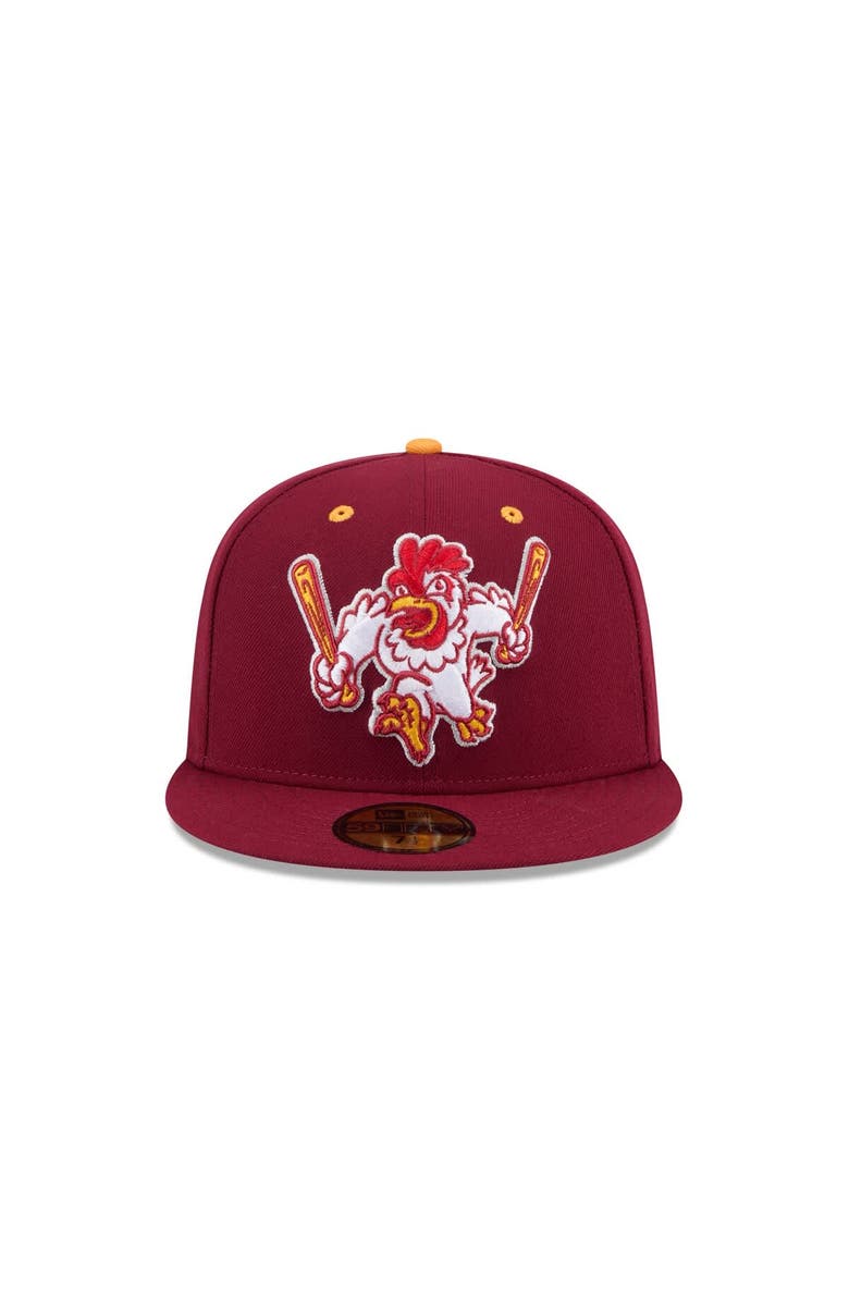 New Era Men's New Era  Burgundy Northwest Arkansas Naturals Theme Nights 59FIFTY Fitted Hat, Alternate, color, 