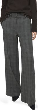 MANGO High Waist Wide Leg Pants