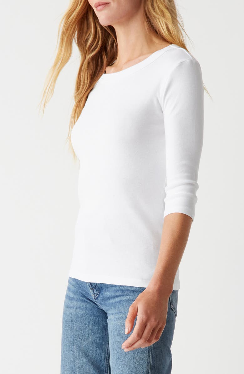 Michael Stars Basic Band Crewneck T-Shirt, Alternate, color, White