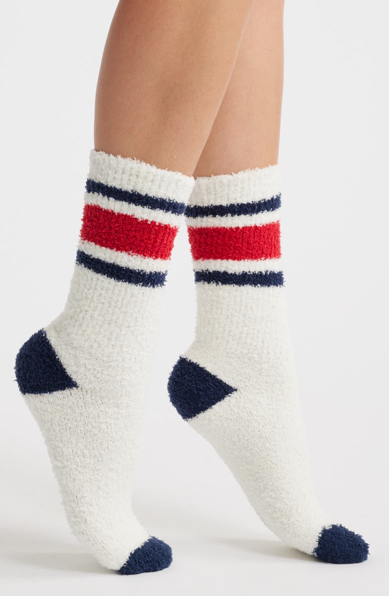 Barefoot Dreams<sup>®</sup> CozyChic<sup>®</sup> Stripe Socks, Main, color, 