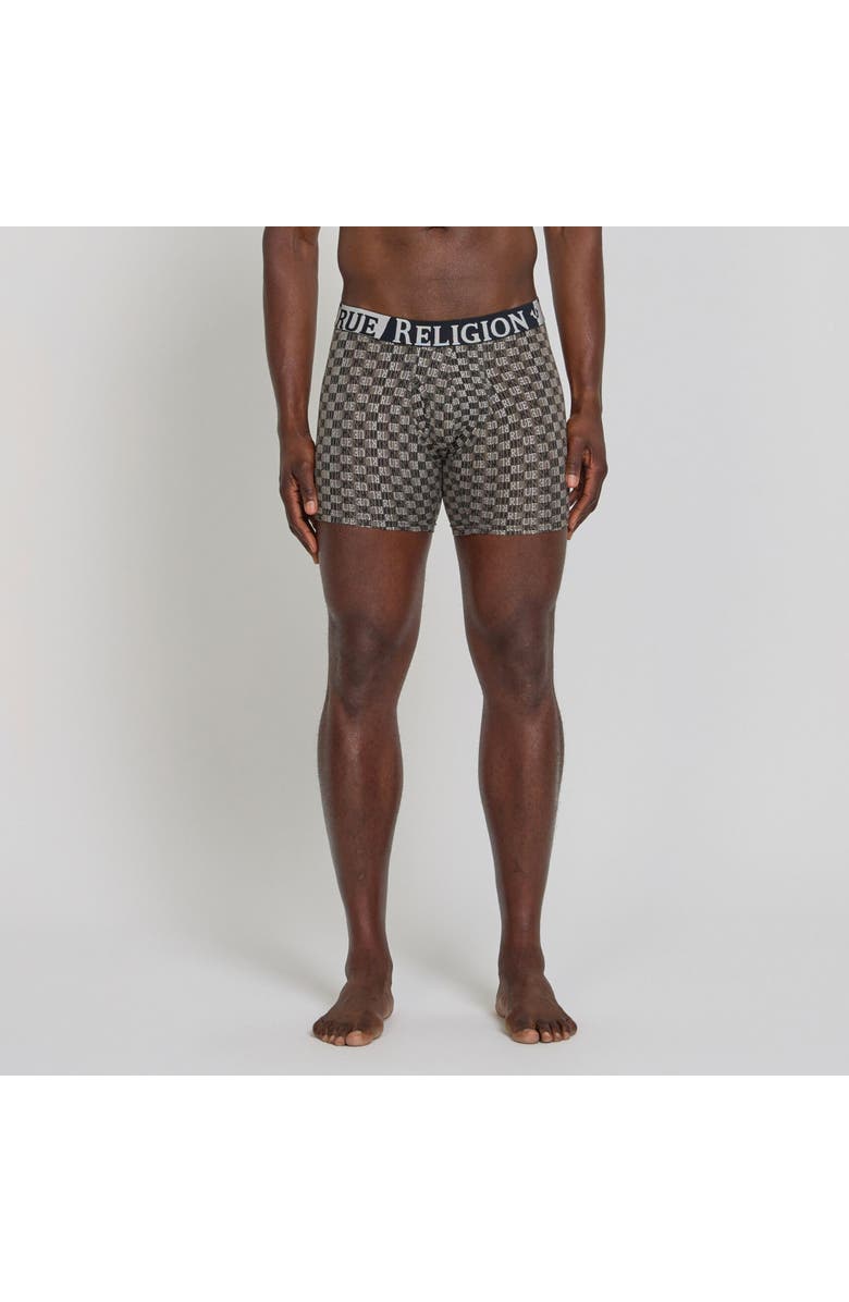 True Religion Boxer Briefs Stretch Underwear Pack of 4, Alternate, color, Black/Grey