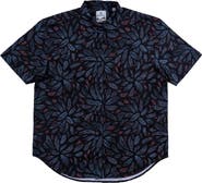 BURNSIDE Premier Tropical Print Short Sleeve Button Up Shirt
