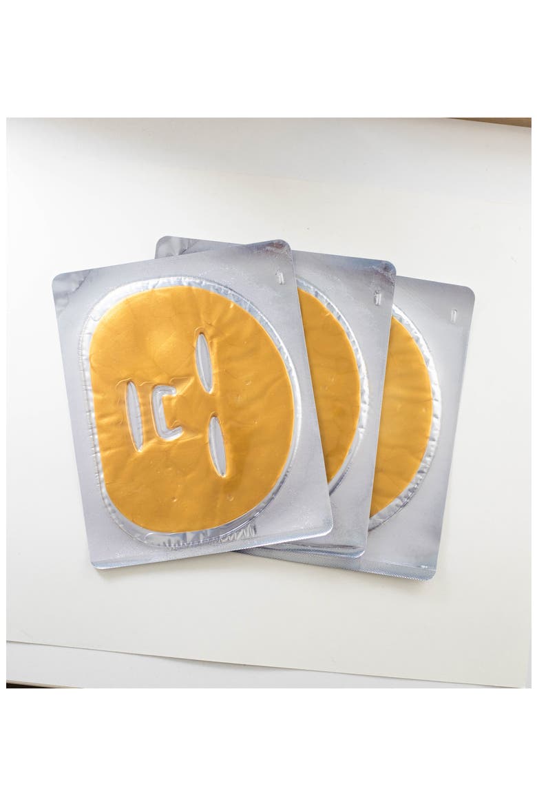 3-Pack Gold Collagen Treatment Mask, Alternate, color, NO COLOR