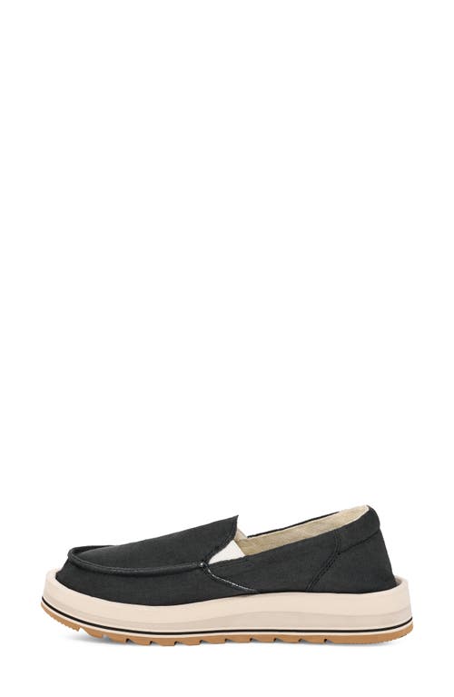 Sanuk Donna Mesa Slip-on Sneaker In Black