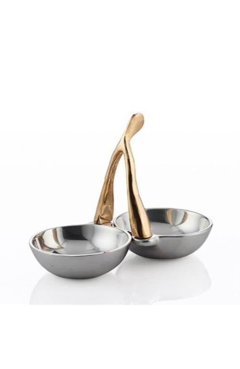 Lunares Wishbone Double Condiment, Main, color, Gold