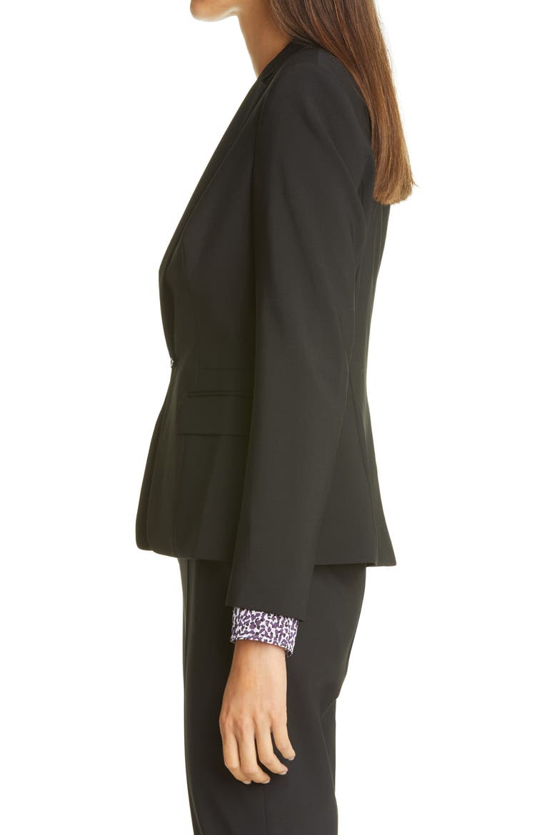 Jaflink Stretch Wool Suit Jacket, Alternate, color, BLACK