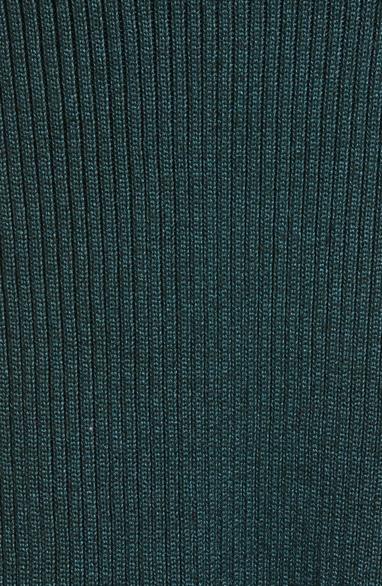 Loro Piana Rib Linen & Silk Midi Skirt, Alternate, color, 