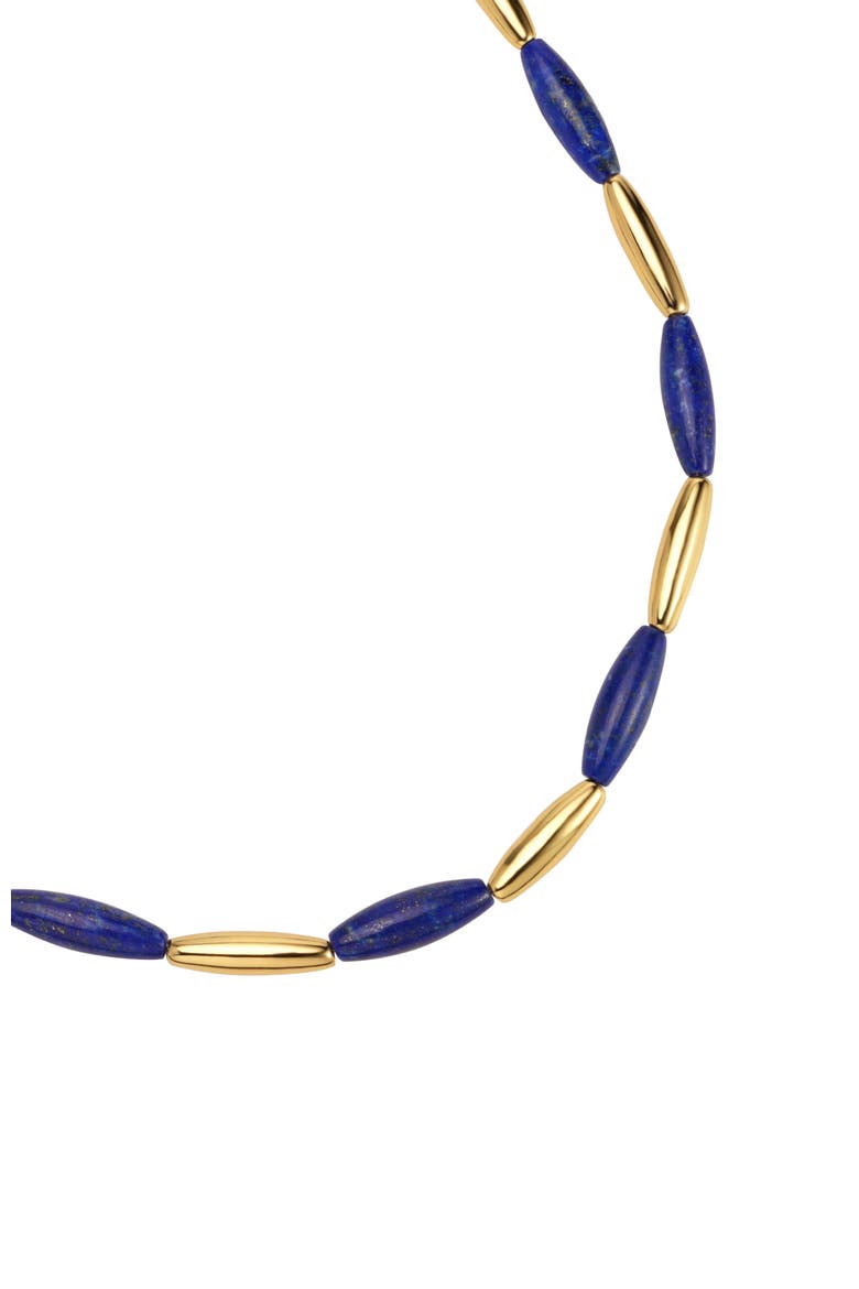 Ishtar Goddess Necklace, Alternate, color, Gold&Blue