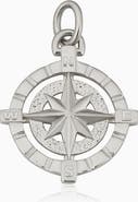 Oradina 14K Gold Compass Rose Pendant Charm
