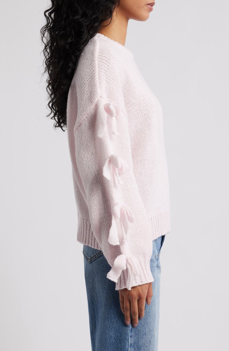 Petal & Pup Lover Tie Sleeve Sweater, Alternate, color, Pink