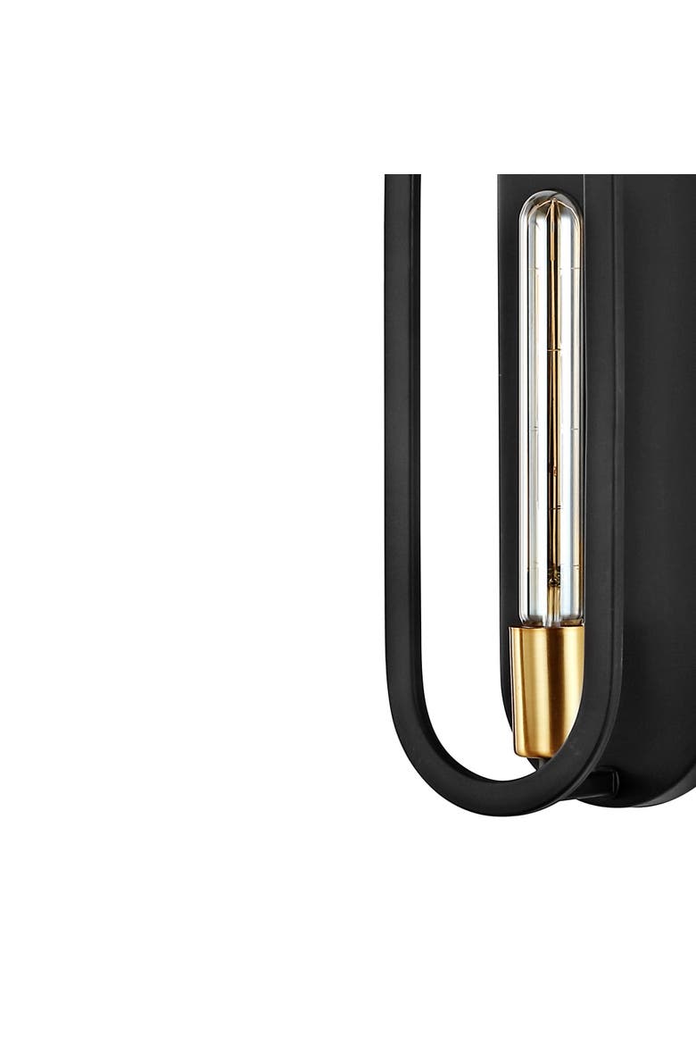 Emilia 1-Light Modern Bohemian Iron LED Sconce, Alternate, color, Oil Rubbed Bronze/Brass Gold
