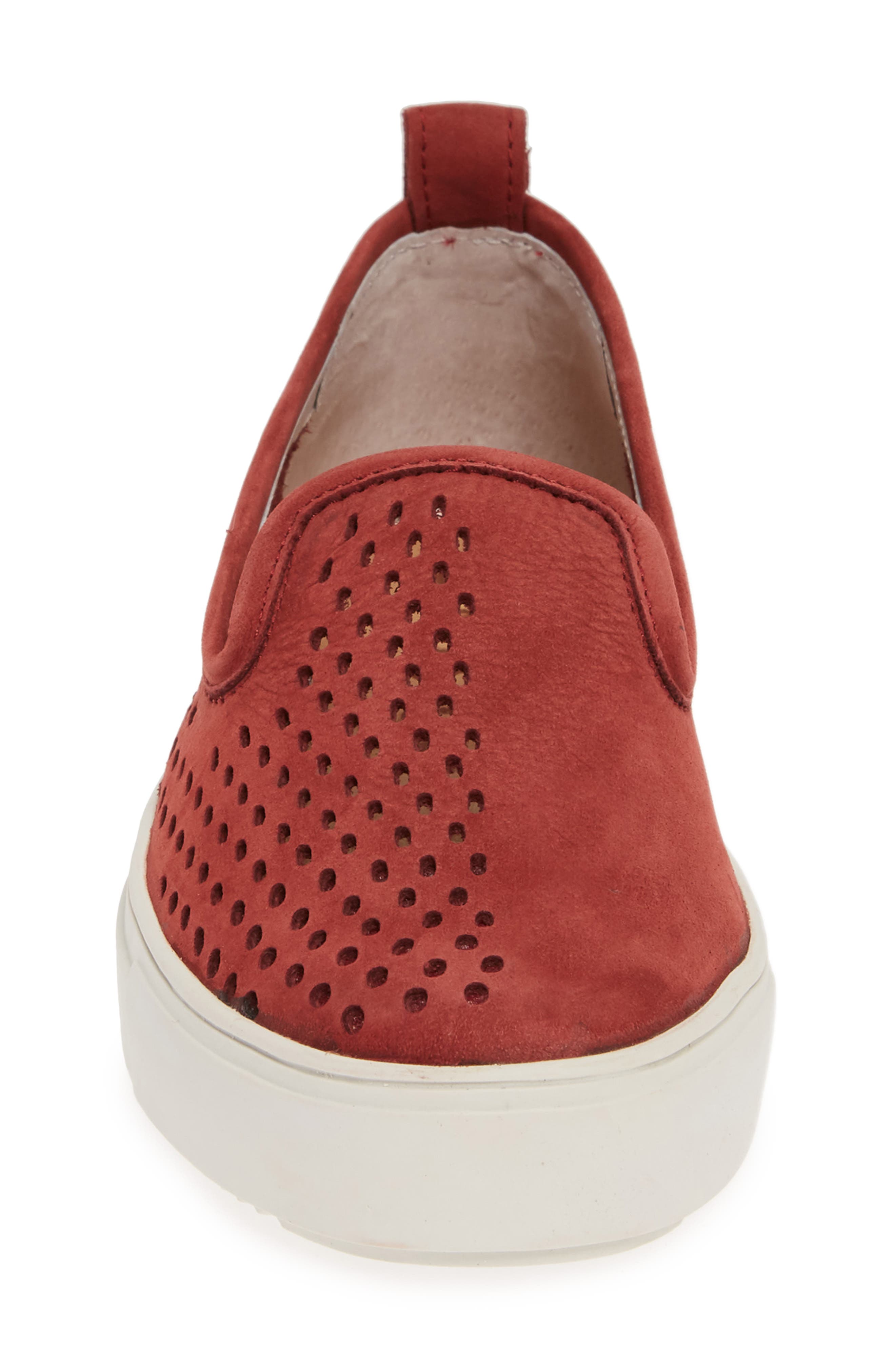 Blackstone RL68 Perforated Slip-On Sneaker, Alternate, color, Bordeaux