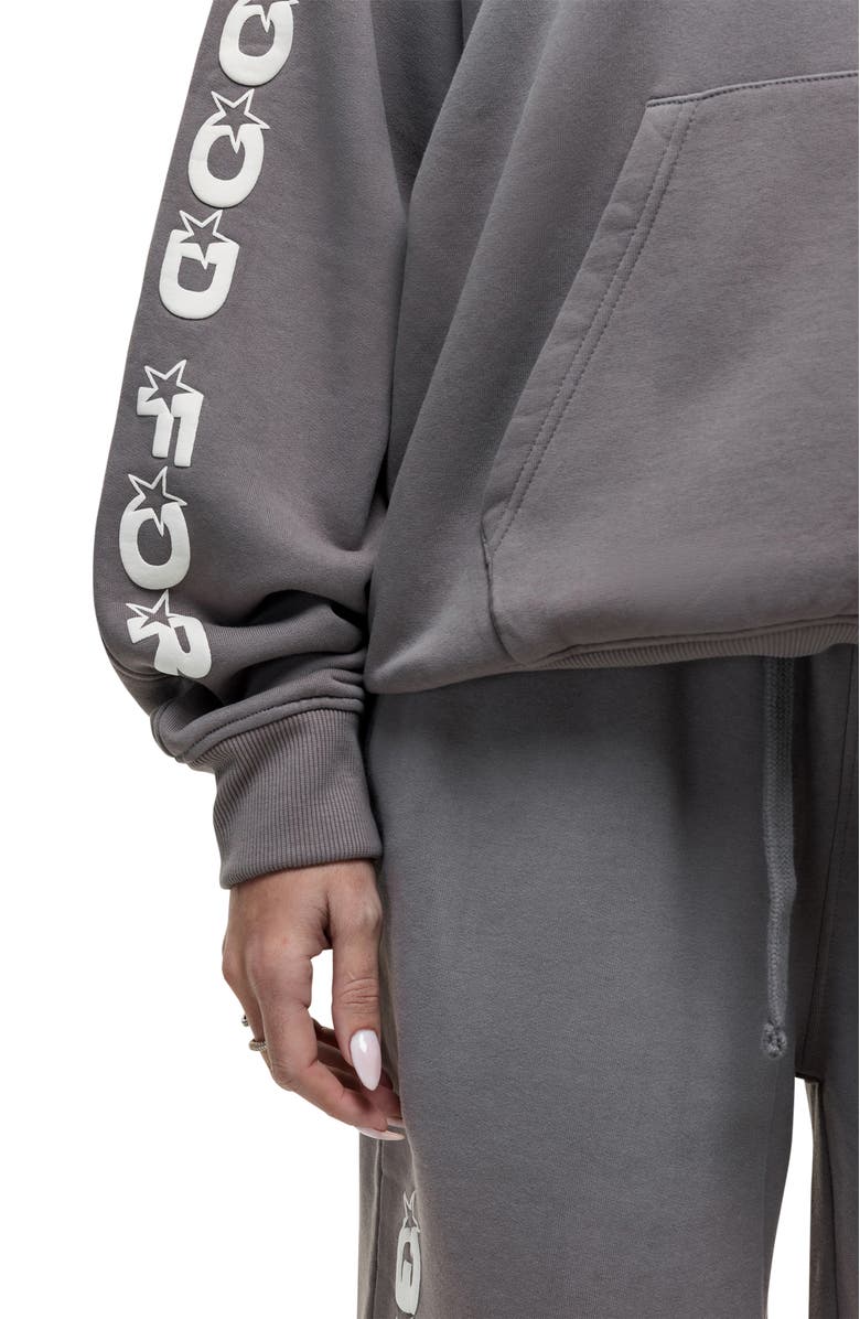 Good For Nothing Liberty Grey Zip Hoodie, Alternate, color, Grey