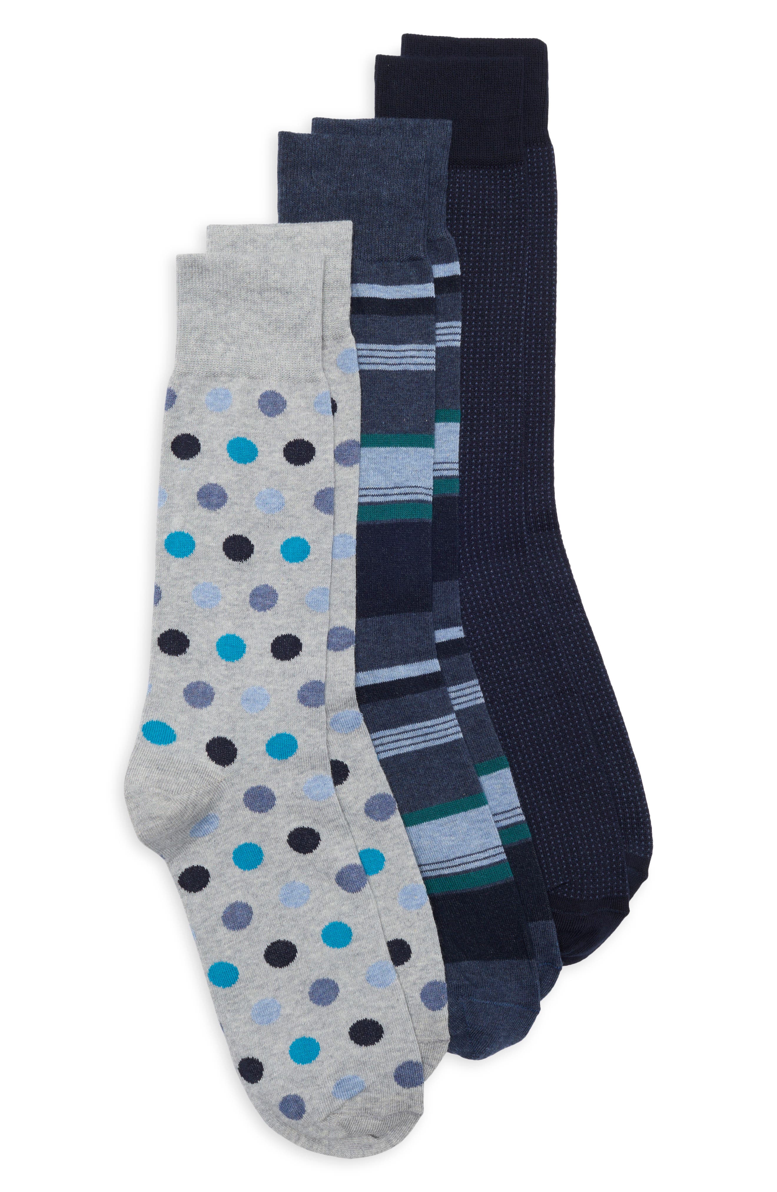 Assorted 3-Pack Dress Socks