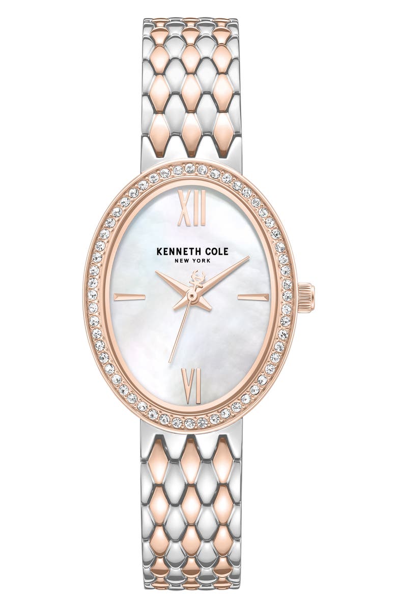 Kenneth Cole New York Classic Crystal Bracelet Watch, 38mm, Main, color, Silver Multi