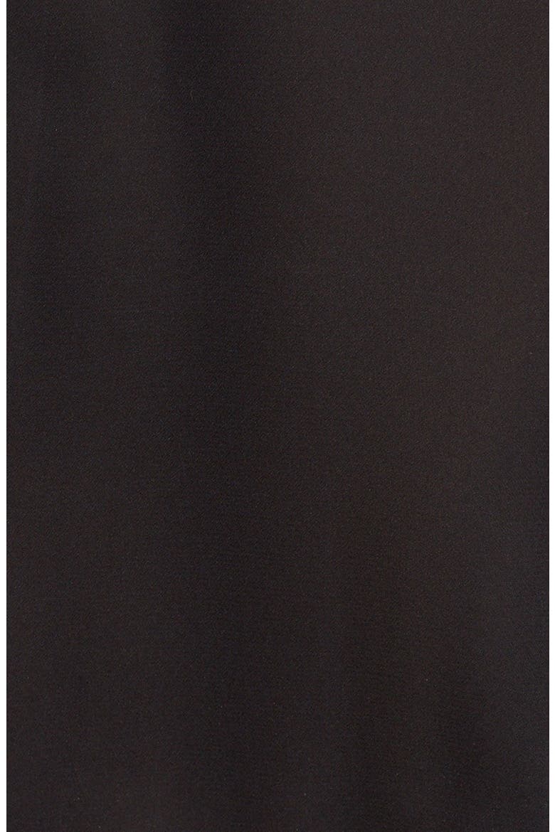 'Meloni' Lace Inset Silk Dress, Alternate, color, BLACK