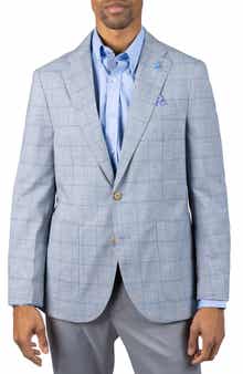 TailorByrd Mélange Yarn Dyed Windowpane Sport Coat