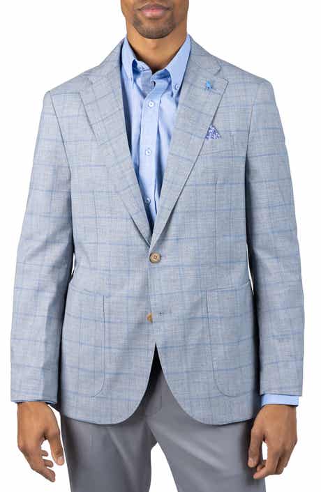 TailorByrd Mélange Yarn Dyed Windowpane Sport Coat