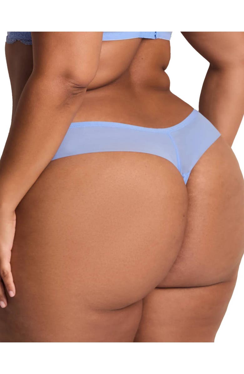 Adore Me Bonnie Thong Panties, Alternate, color, Medium Blue