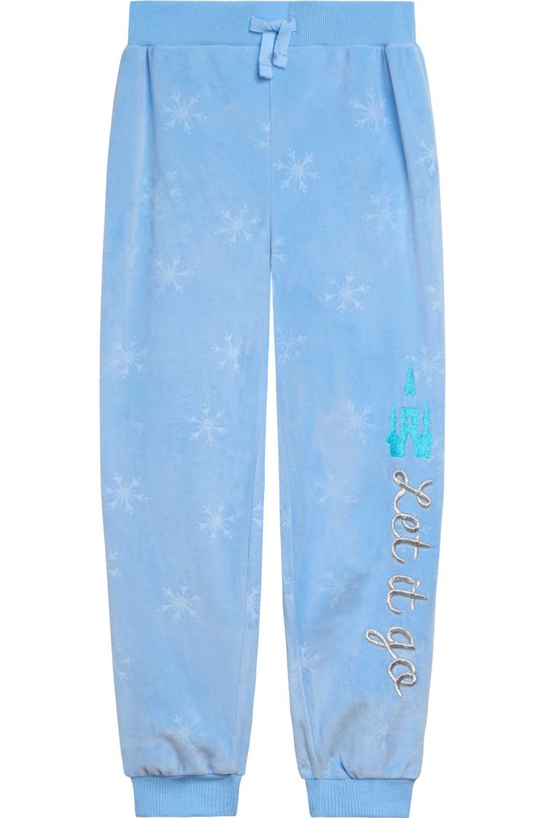 Frozen Queen Elsa 2-Piece Velour Hoodie and Pants Set, Alternate, color, Elsa Light Blue