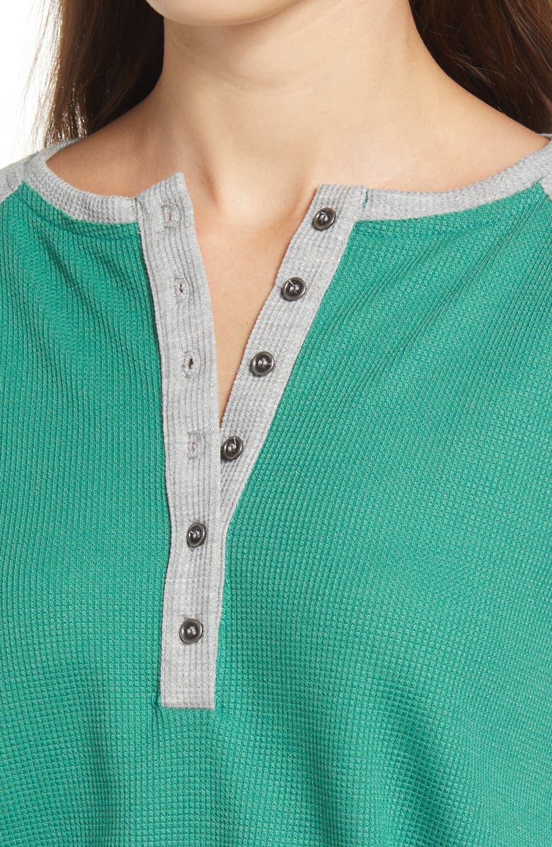Treasure & Bond Raglan Sleeve Henley Top, Alternate, color, 