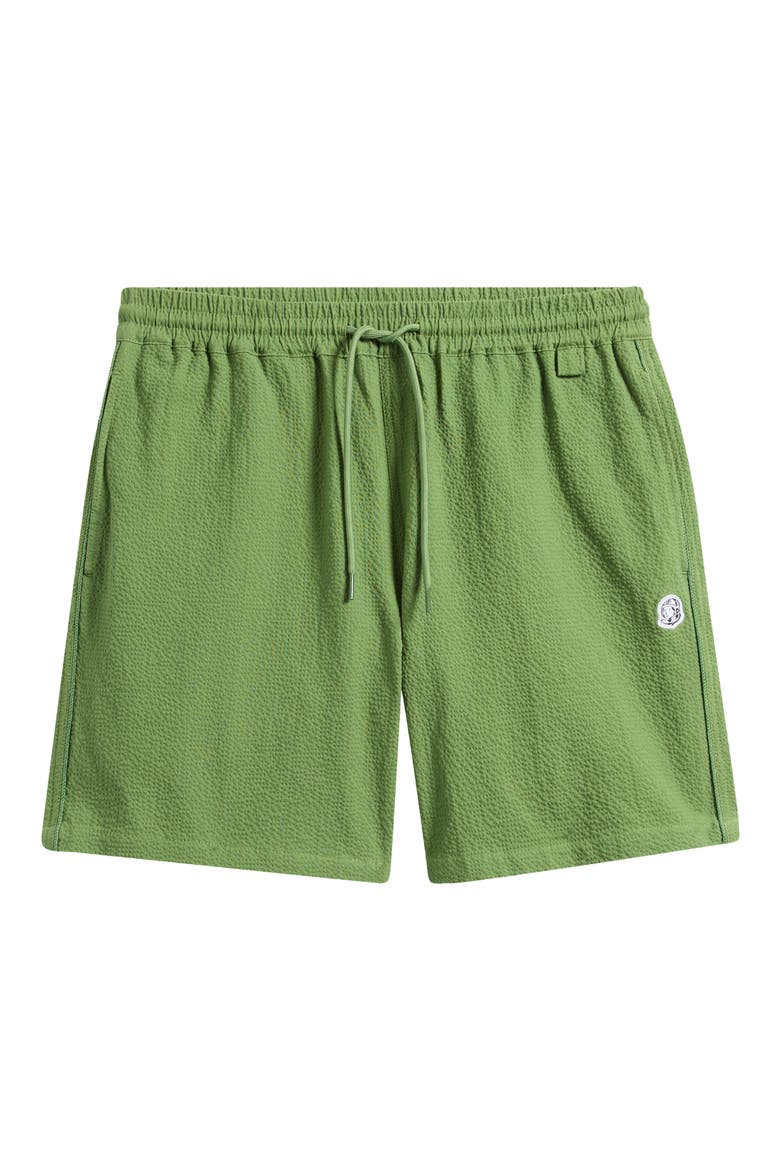 BB Solar Cotton Seersucker Drawstring Shorts, Alternate, color, CACTUS