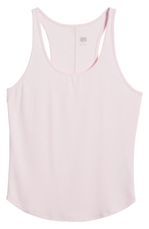 Lunya Soft Rib Racerback Pajama Tank In Purple