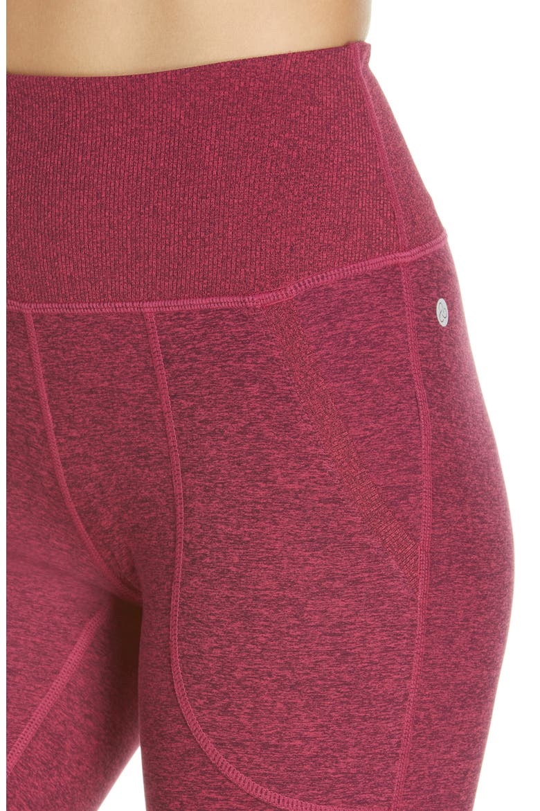 Restore Soft Pocket Leggings, Alternate, color, PURPLE CLARET