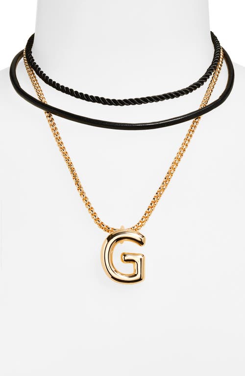 Open Edit Set Of 3 Interchangeable Initial Pendant Necklaces
