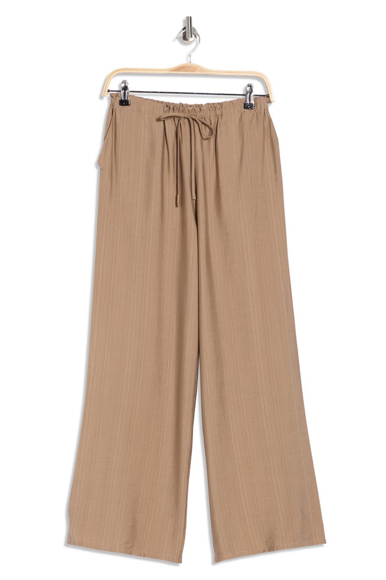 Drawstring Wide Leg Pants, Alternate, color, TAUPE